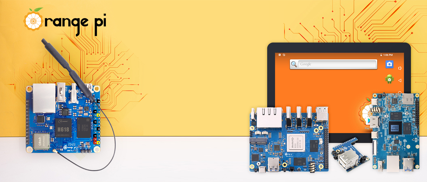 Orange Pi Zero 3 1.5G Allwinner H618 LPDDR4 Quad Core 64