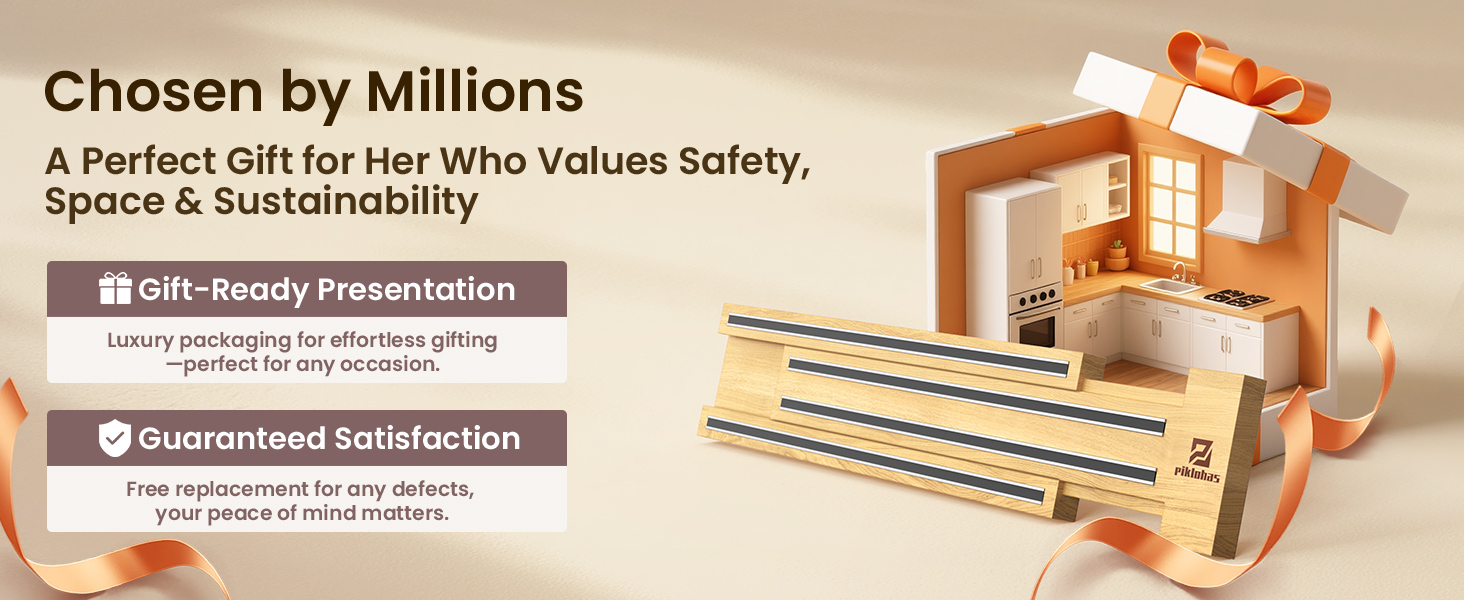 extendable magnetic knife holder for wall gift box christmas Tool Storage