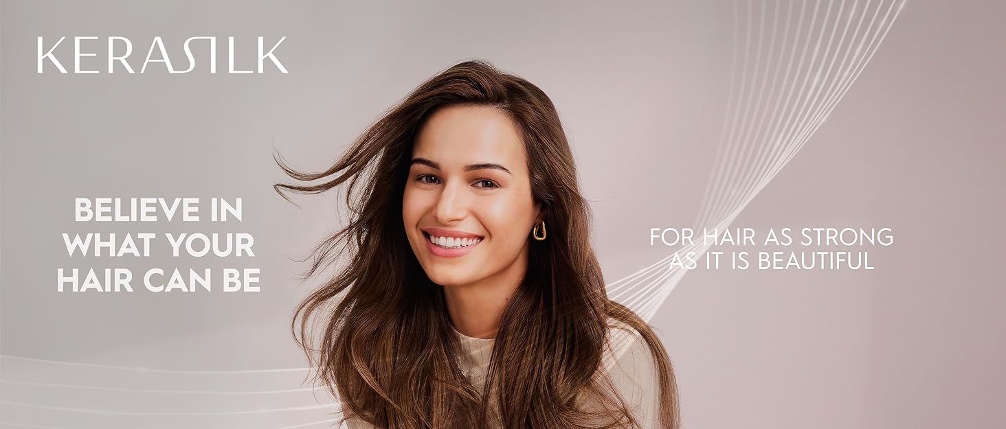 Kerasilk Logo with Model