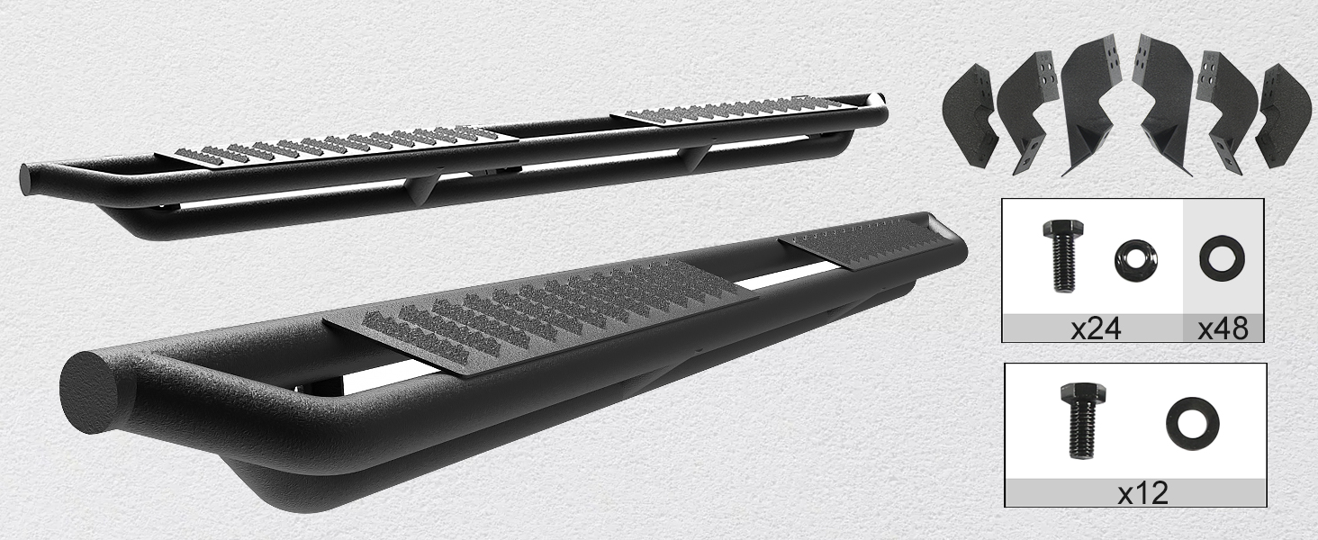 Running Boards for 2005-2024 Toyota Tacoma Double Cab