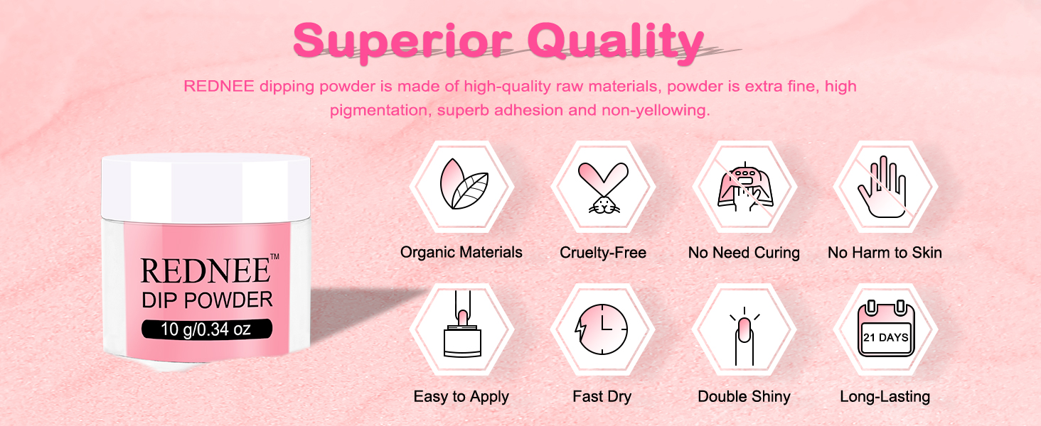 Organic Materials No Need Curing Dry Out in 30s Double Shiny Long-Lasting