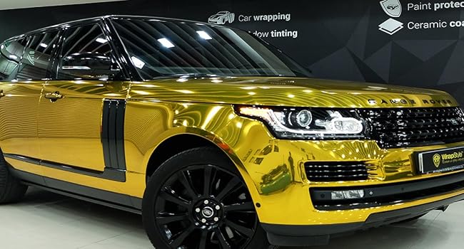 gold chorme wrap