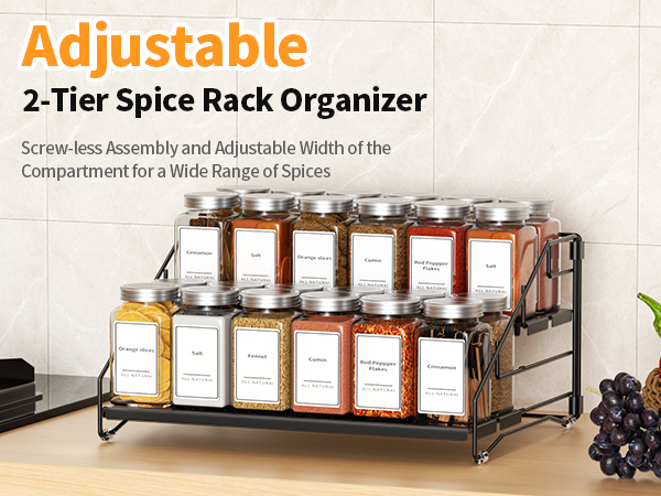 expandable spice rack
