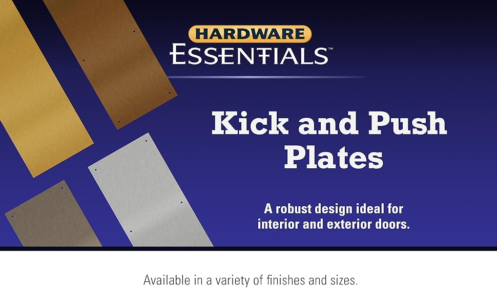 Hardware Essentials 852742 Aluminum ScrewIn, Door Kick Plate 6" x 30" Satin