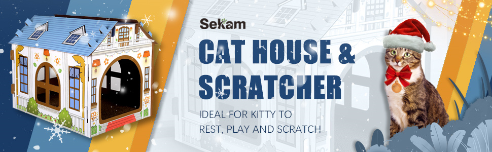 caja de cartón para gatos