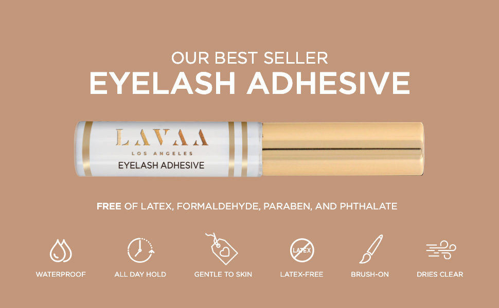 Lavaa Beauty Eyelash Adhesive, Lash Glue, Lash Adhesive, Lash Bond