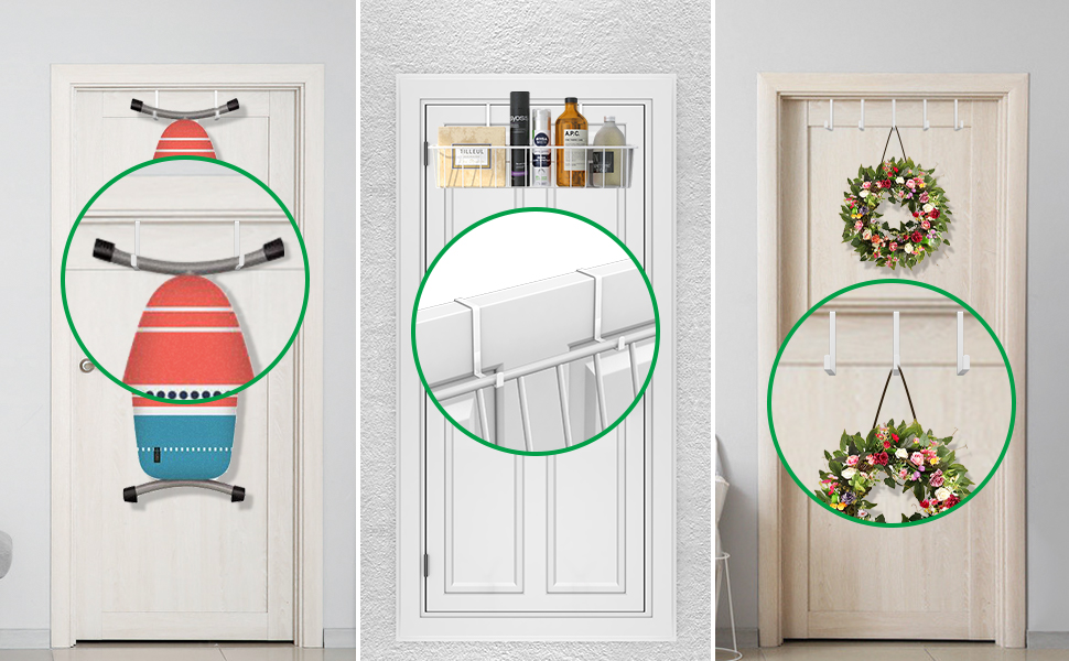 Booda Brand Over The Door Hooks 10 Pack, ZShaped Door Hanger Hook Fits