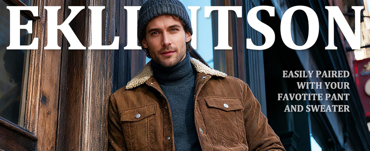 mens winter sherpa lined jacket