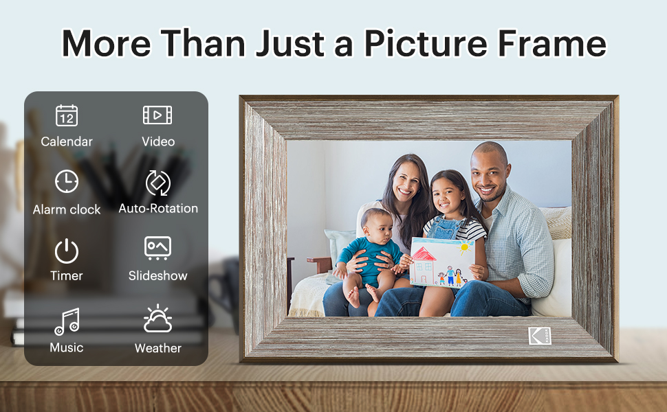 KODAK Digital Photo Frame WiFi Digital Frame 10 inch, HD IPS