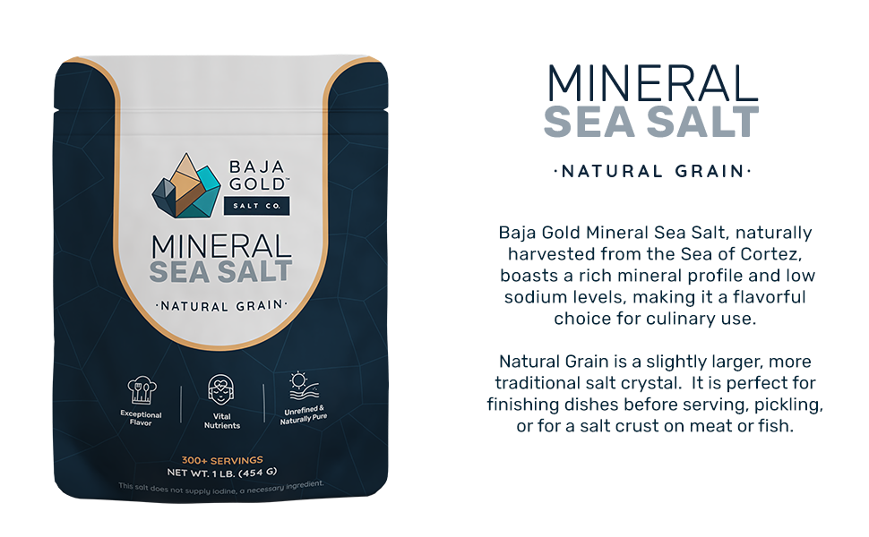 Mineral Sea Salt Natural Grain