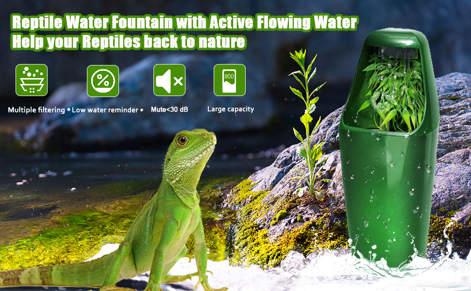 Automatic Reptile Dripper Reptile Water Dispenser, Reptile