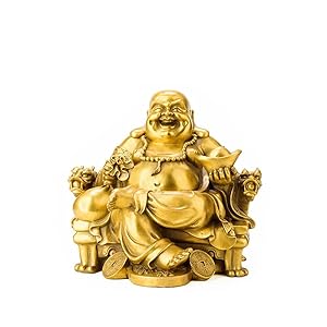 布袋さま【ブロンズ像】　　　銅製置物　　　　　　　　　　　アンティーク七福神仏像 布袋さま【ブロンズ像】 銅製置物 アンティーク七福神仏像