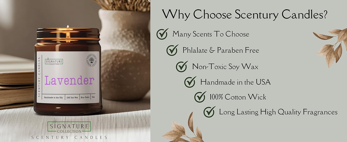 soy wax scented candles, home fragrance, non-toxic all natural