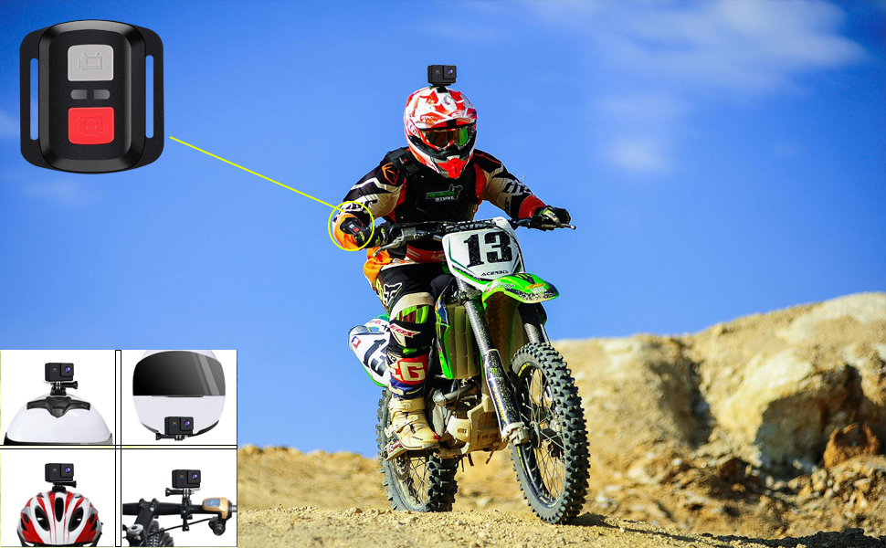 Xilecam Action Cam 4k Externes Mikrofona Ation Cam WiFi Helmkamera 2,4G