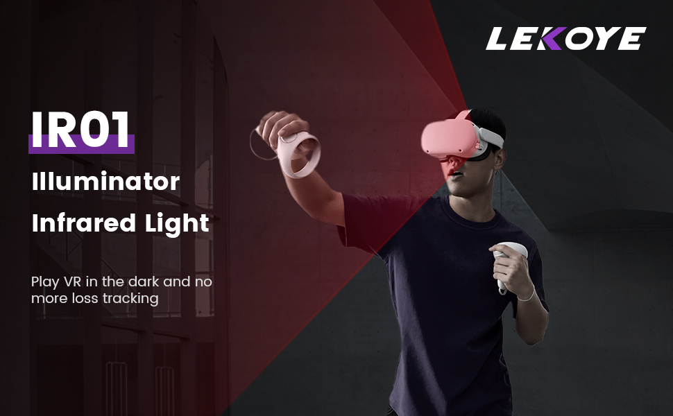 Ir Illuminator, LEKOYE Infrared Light for Meta Quest 2
