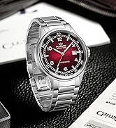 marvin Automatic Watch Swiss Movement Mechanical Luxury Watches for Men with Stainless Steel Stra...