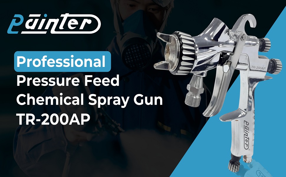 Professional pressure feed spray gun