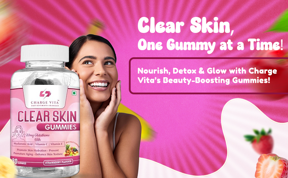 Charge Vita's Clear Skin Gummies
