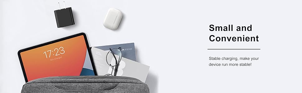 Small andConvenient, Stable charging, make yourdevice run more stable!