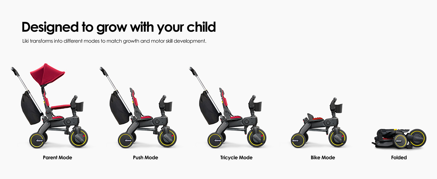 Doona Liki Trike Midnight Edition Foldable Push Trike