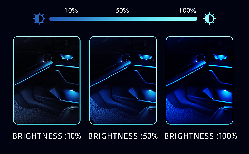 ODPPVAC Ambient Lighting Car Interior, 128 Colorful Car Led