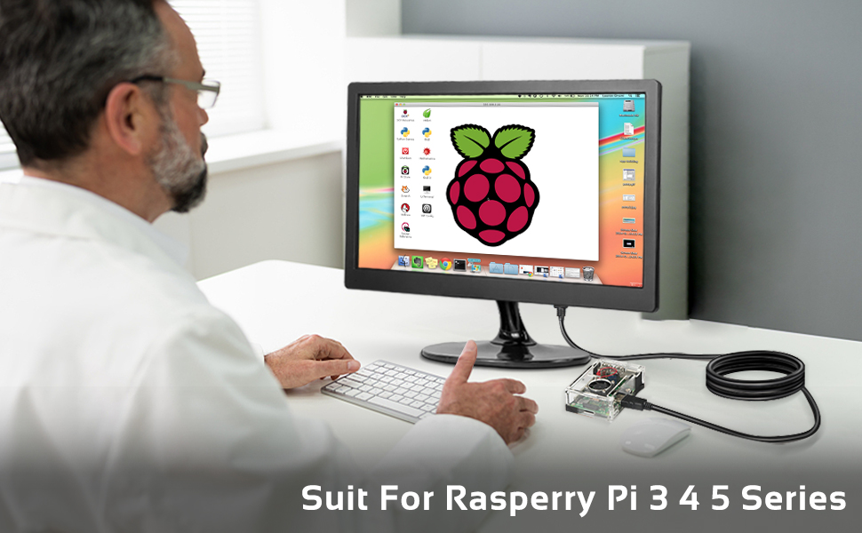 Puruichen 15,6 pollici piccolo monitor PC Mini monitor HDMI con