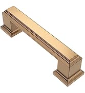 Alzassbg 10 Pack Champagne Bronze Cabinet Pulls, 3 Inch(76mm) Hole Centers Cabinet Handles Kitche...