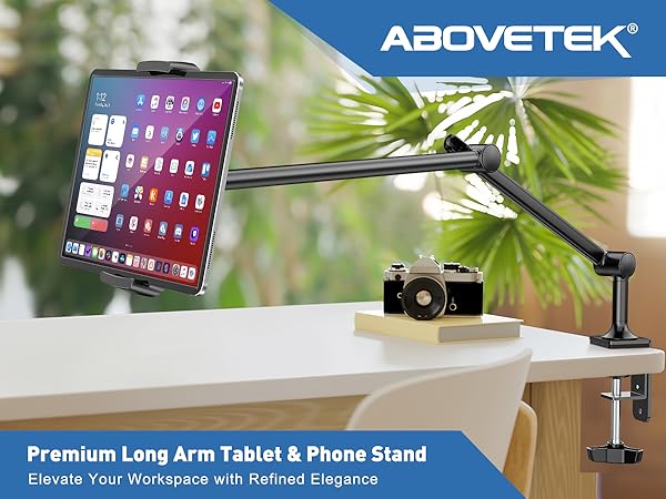 ABOVETEK　ブラケットホルダー Amazon.com: AboveTEK Tablet Stand Holder, Aluminum iPad