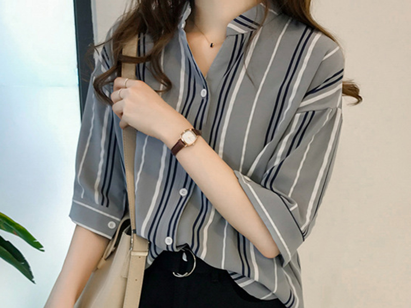 美品　プラージュ　リネン　ランダムストライプ　ビッグシャツ　白　F 美品 プラージュ リネン ランダムストライプ ビッグシャツ 白 F