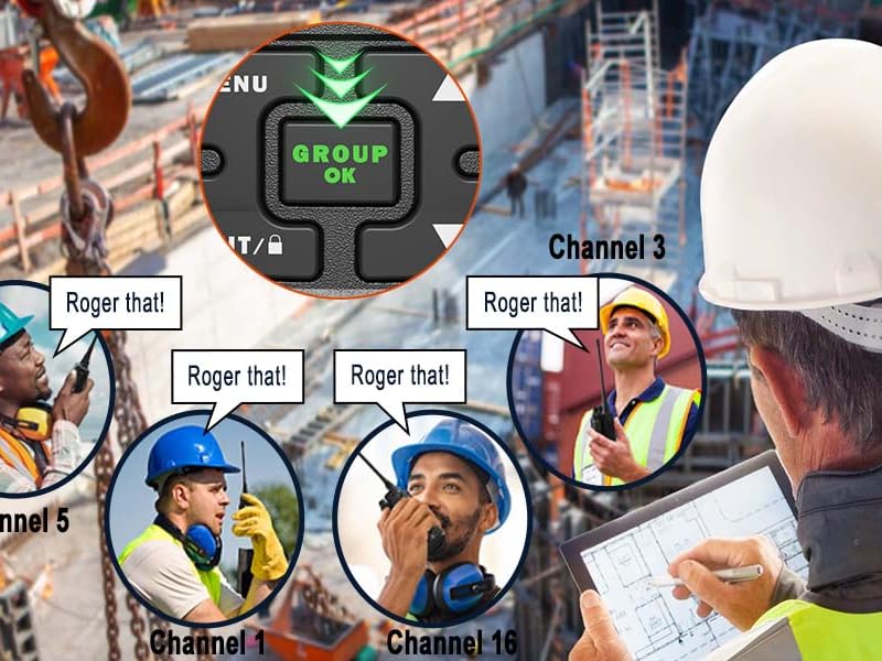  samcom fpcn30a 5 watts portable radio with group call shock resistant for education farm healthcare