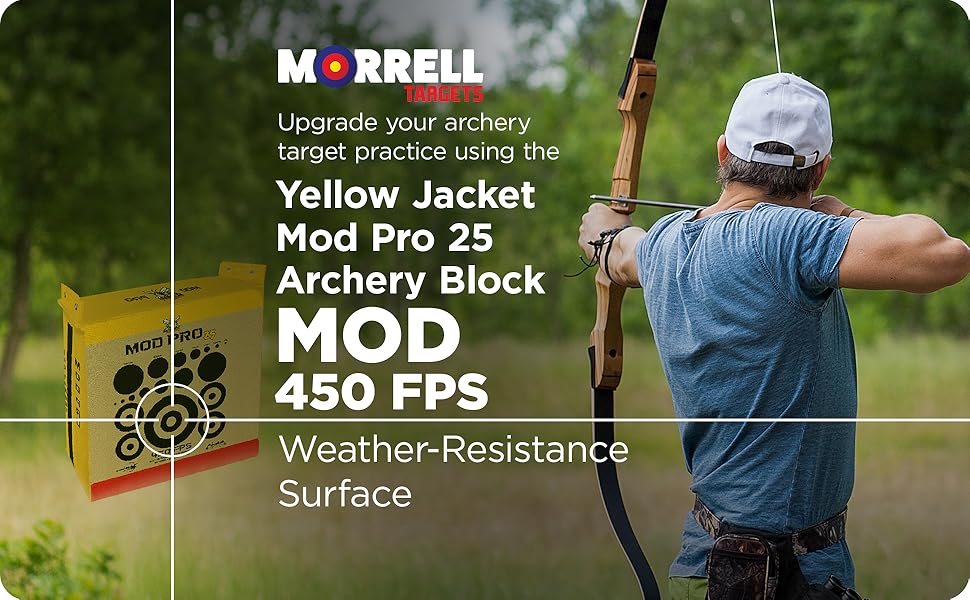 Morrell Yellow Jacket Mod Pro 25 Archery Block for Compound Bows & Crossbows