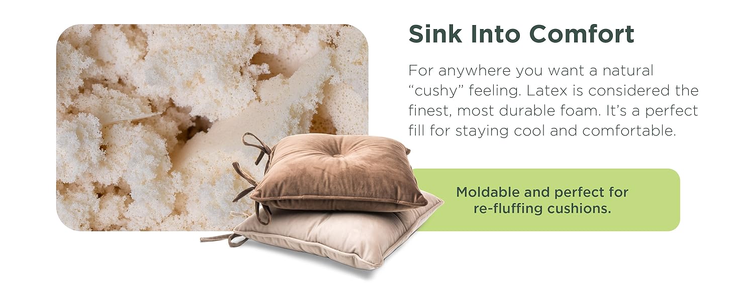 Bean Products 5 lb All Natural Shredded Latex Foam New