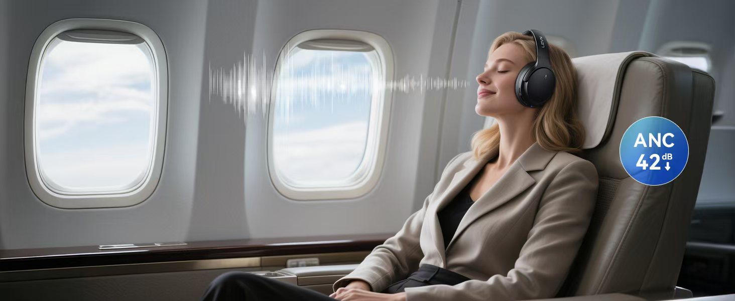 hybrid active noise cancelling headphones