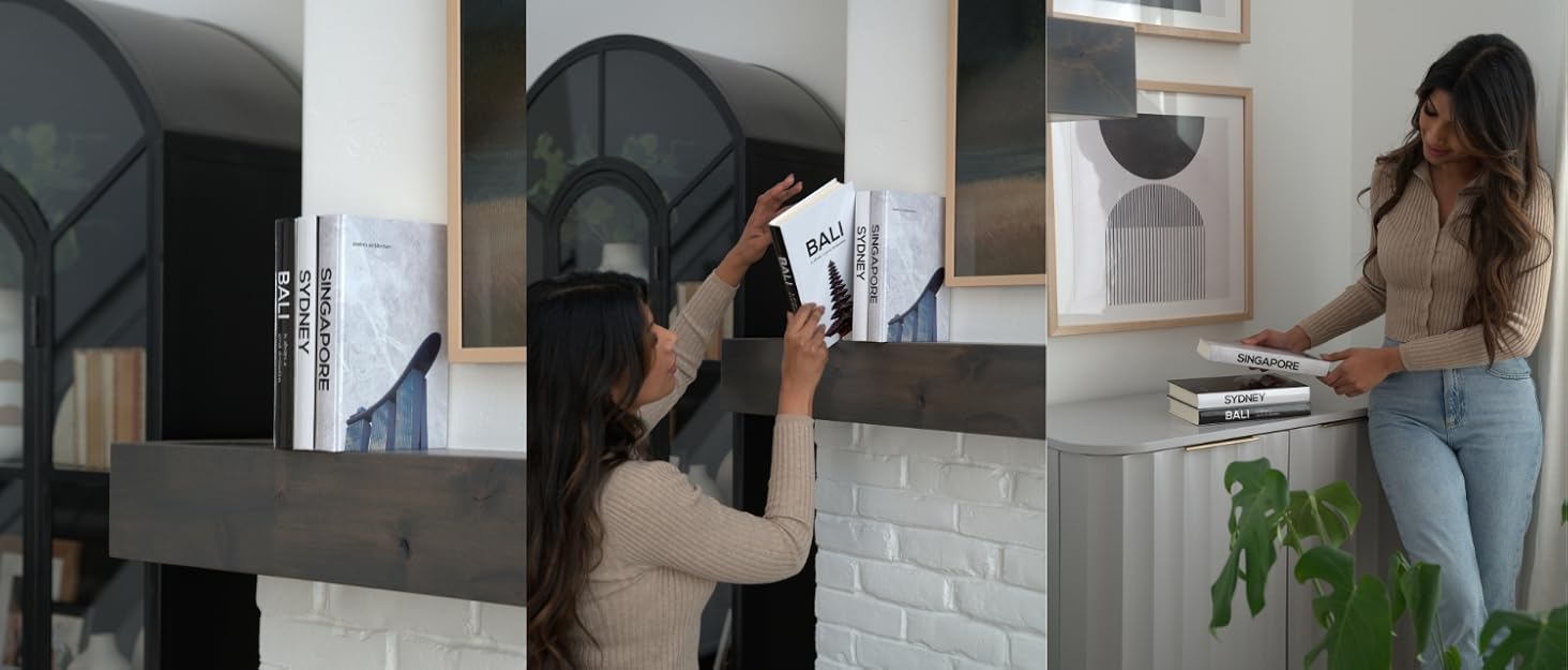 Decorative books for home decor, shelfs and coffee tables