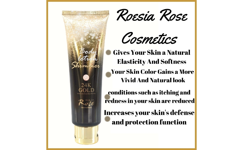 ROESIA Rose Shimmer Body Lotion Moisturizing & Softening