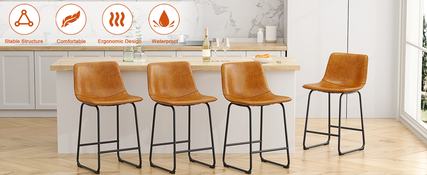 leather barstools