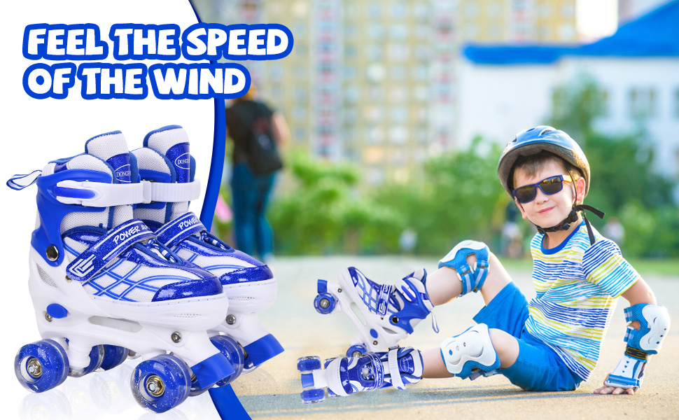 Blue skates for kids