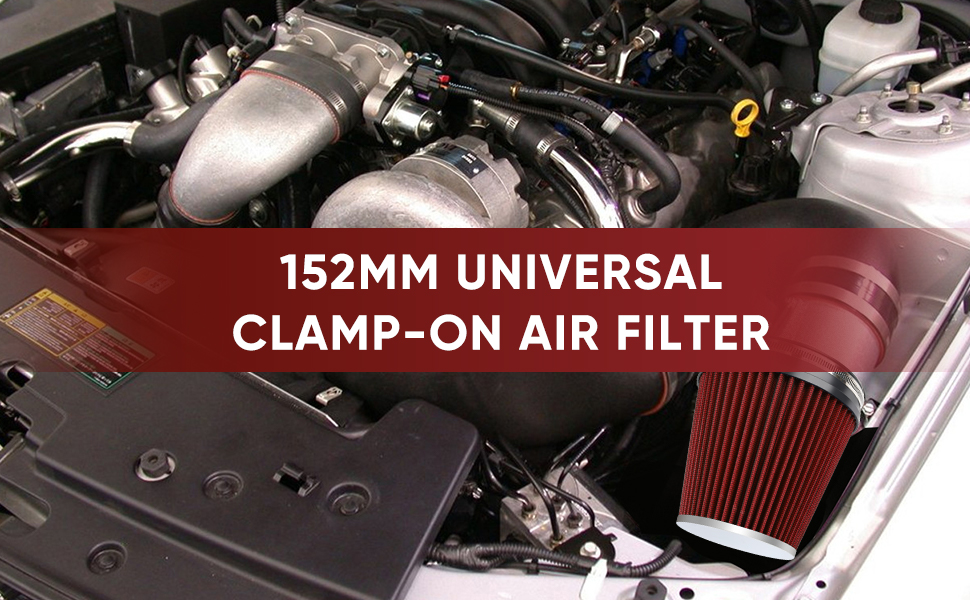 6" 152mm Cold Air Intake Filter