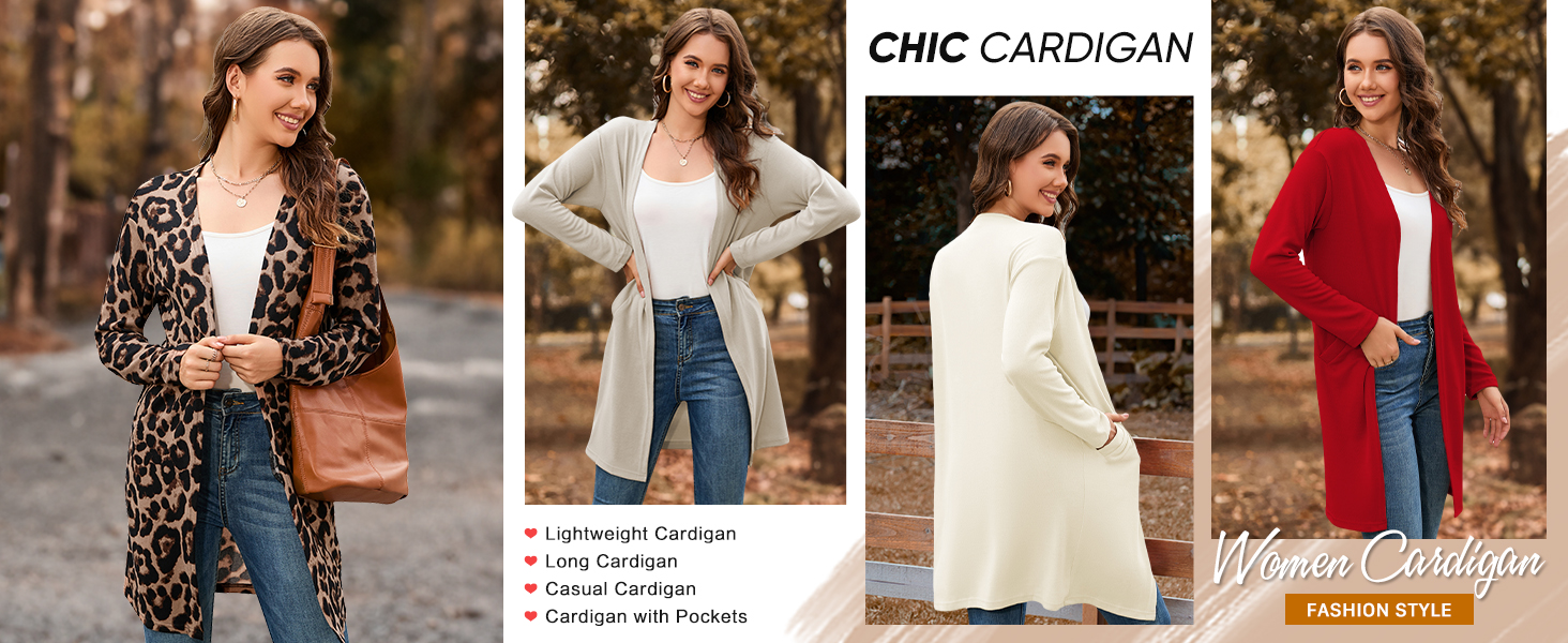 Damen Cardigan Lang