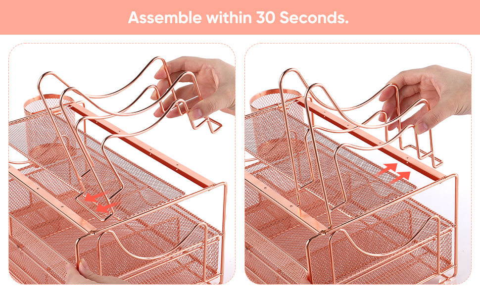 Wire Mesh Desk Organizer