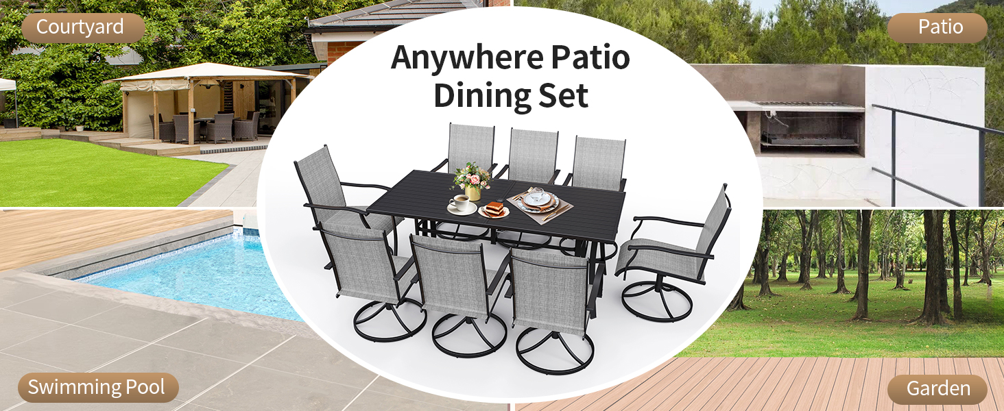 Patio Table and Chairs for Backyard