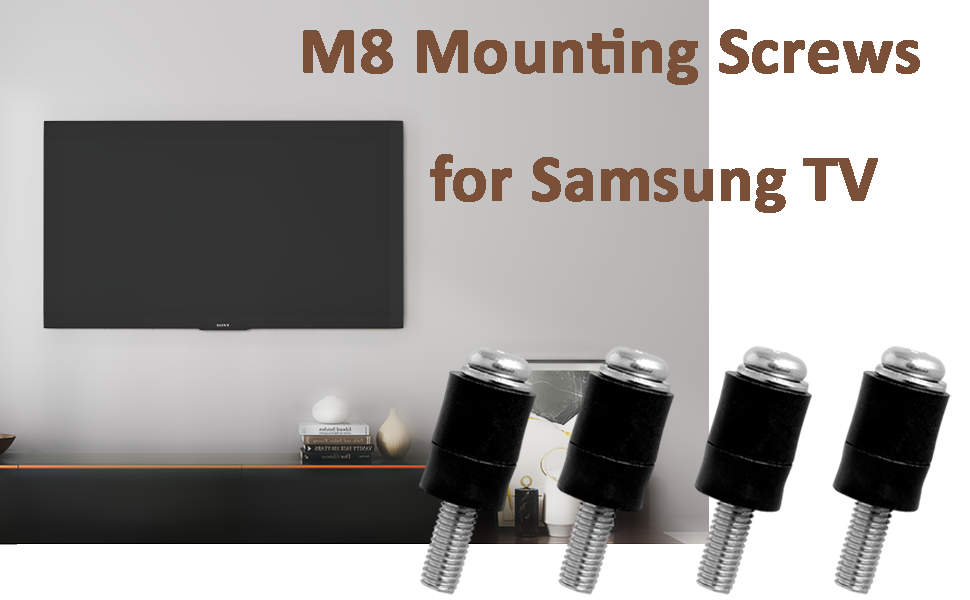 M8 Screws for Samsung TV M8x45mm Pitch 1.25mm TV Mounting