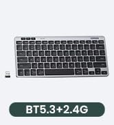 UGREEN K551 Slim Quiet Wireless Bluetooth 78Keys Keyboard, 3-Device Free Switching with Bluetooth...