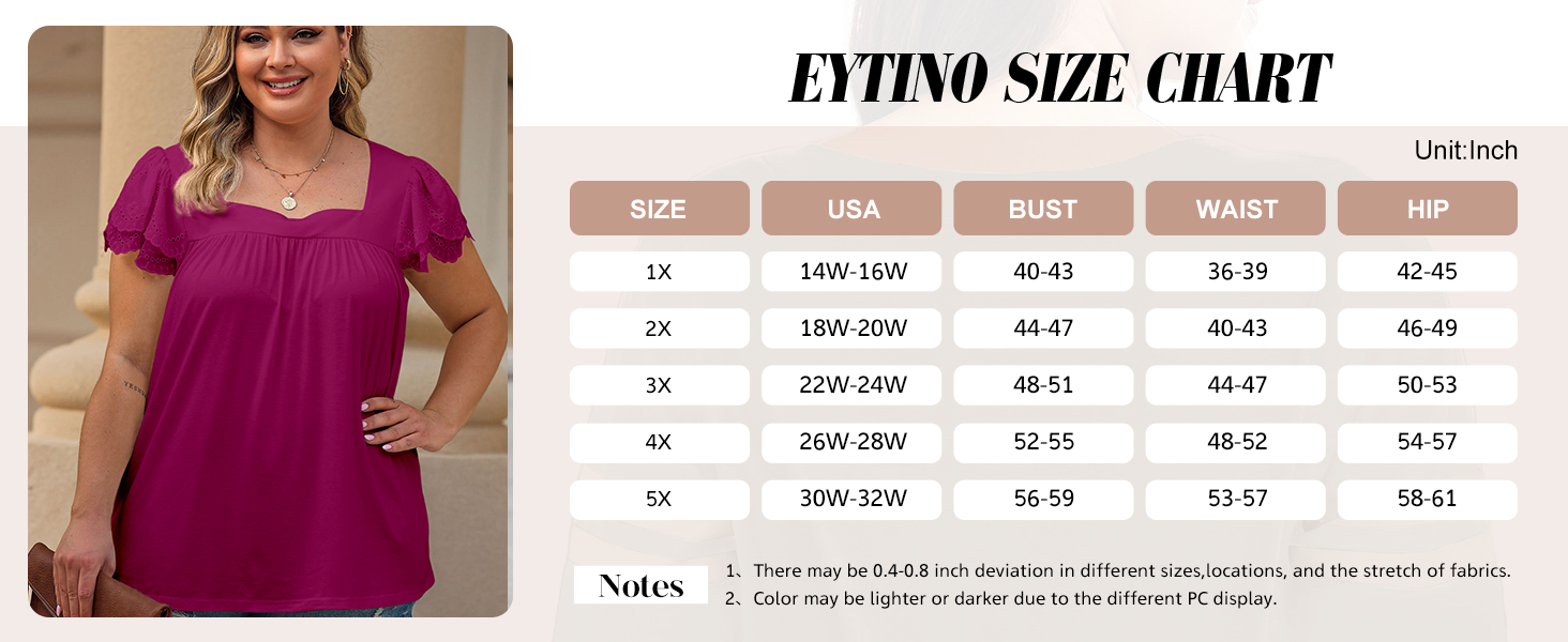 plus size tunic tops