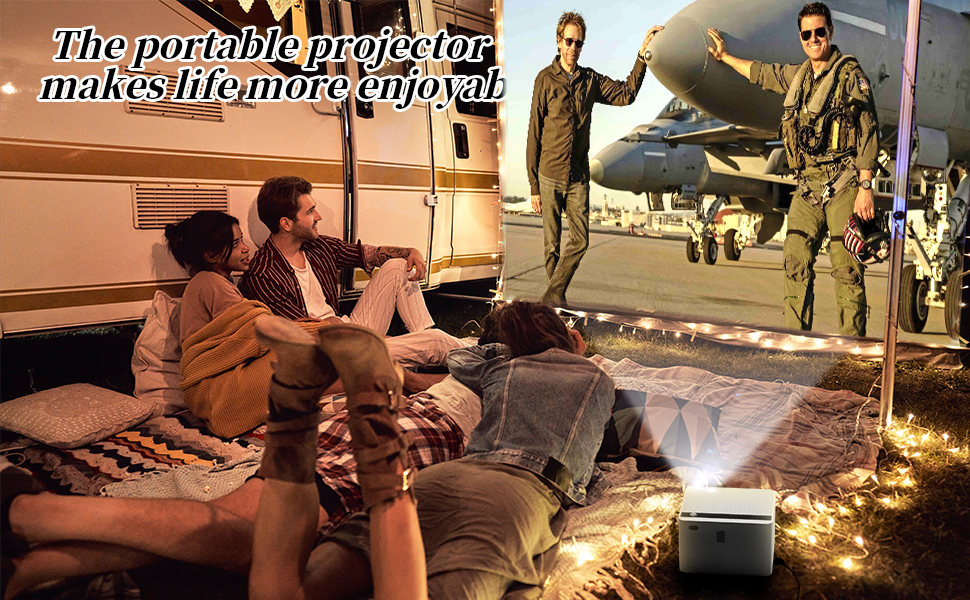 The portable projector-makes life more enjoyable