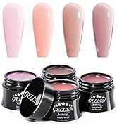 Gellen Builder Gel, Nail Extension UV Nail Gel Set Acrylic Nail Gel Kit, Easy DIY Home Gel Manicu...