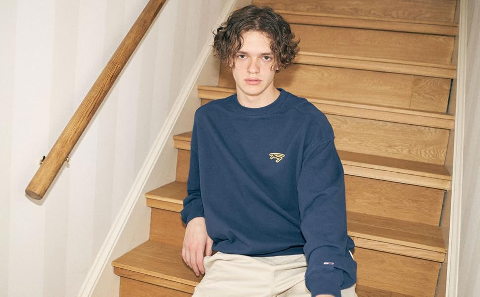 ヴィクセン　トレーナー　M TOMMY JEANS トミー ジーンズ（TOMMY JEANS）（メンズ）ボクシー