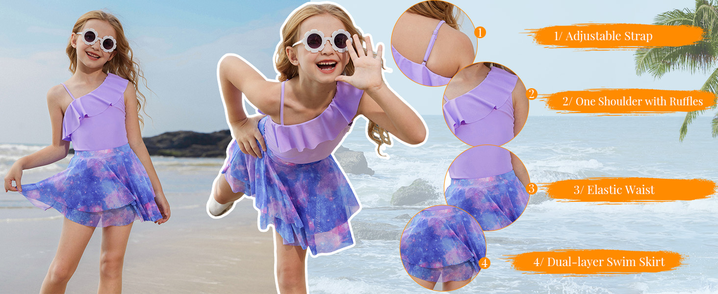 girls one pieces swimsuits