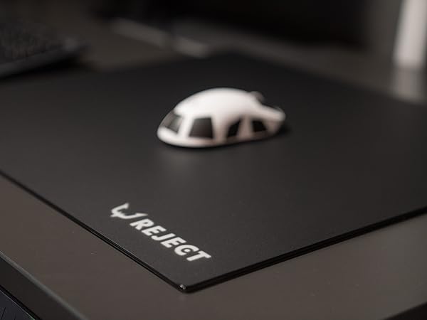 Amazon.co.jp: REJECT ガラス マウスパッド ゲーミング 氷の上を