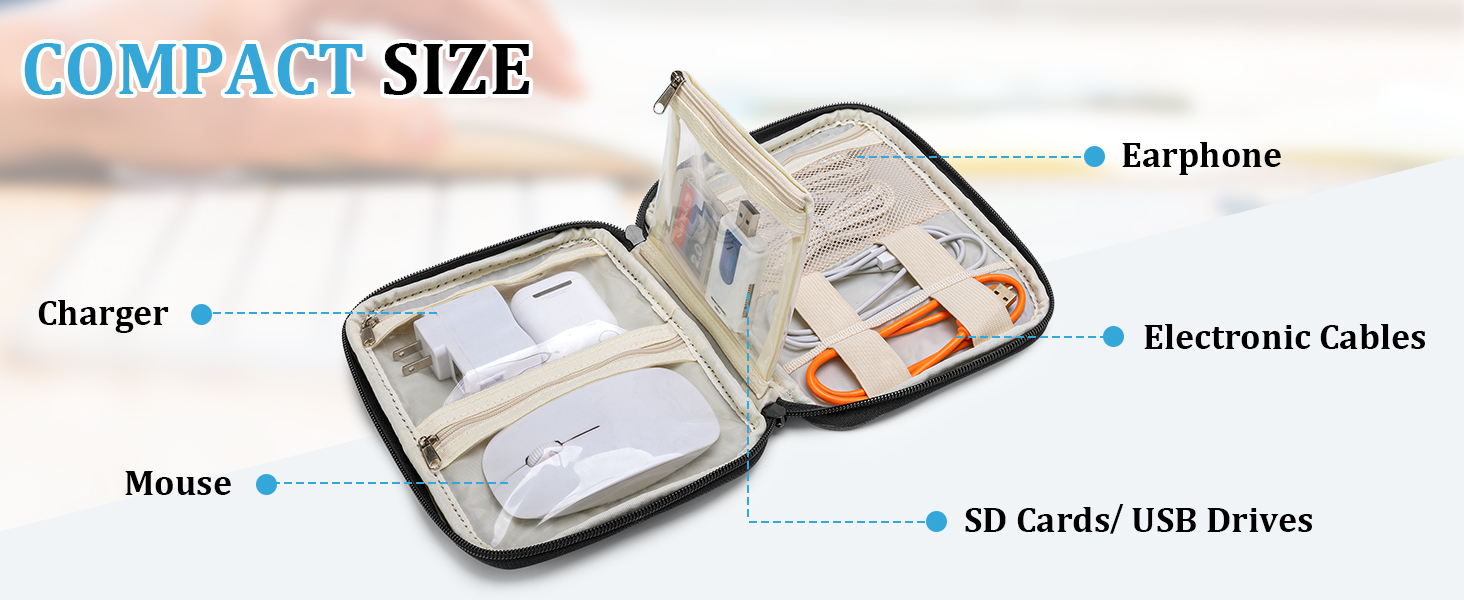 Travel Cable Organizer Bag